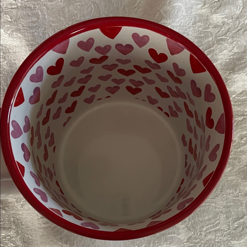 Valentine’s Day themed dachshund Mug with Red Accents - Picture 2 of 8